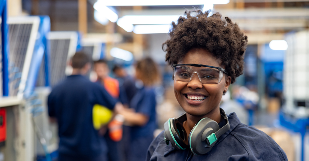 Smiling manufacturing employee-1
