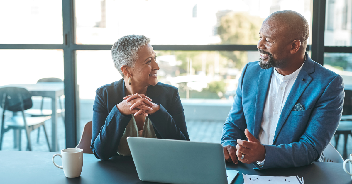 Two senior professionals in a meeting-1